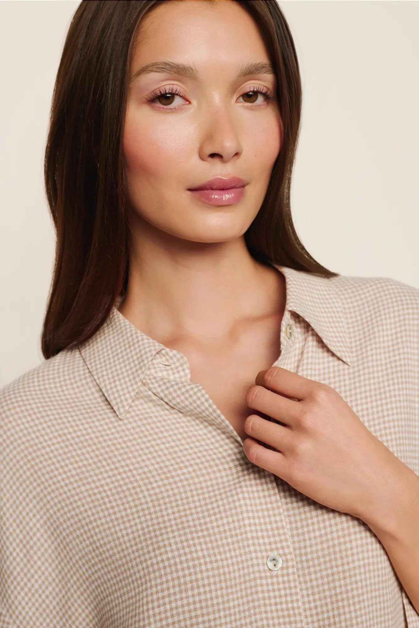 Linen Blend Relaxed Top - Image 3