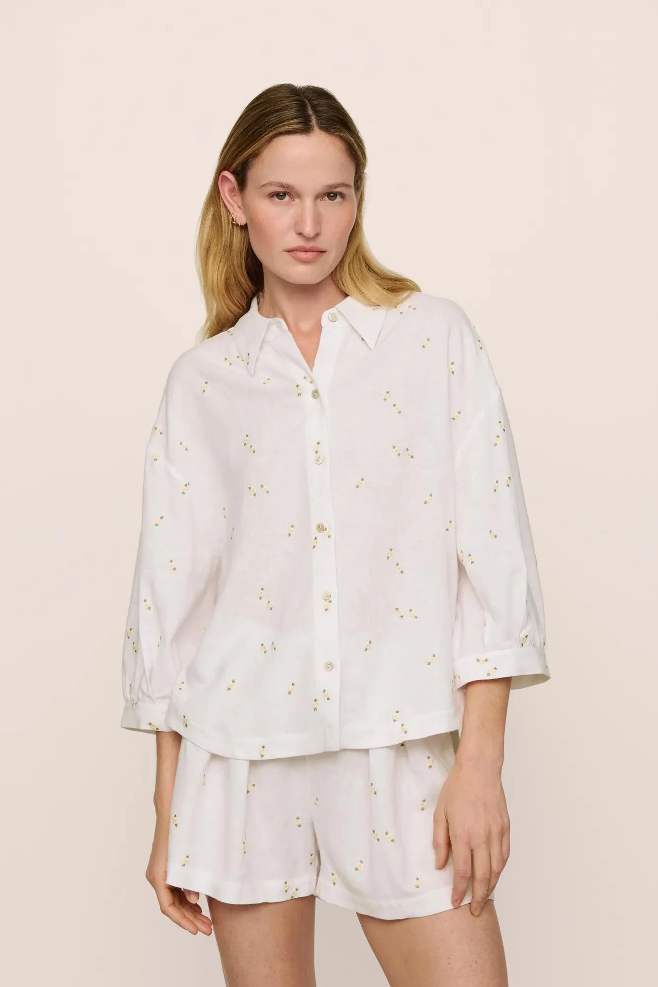 Linen Blend Relaxed Top - Image 4