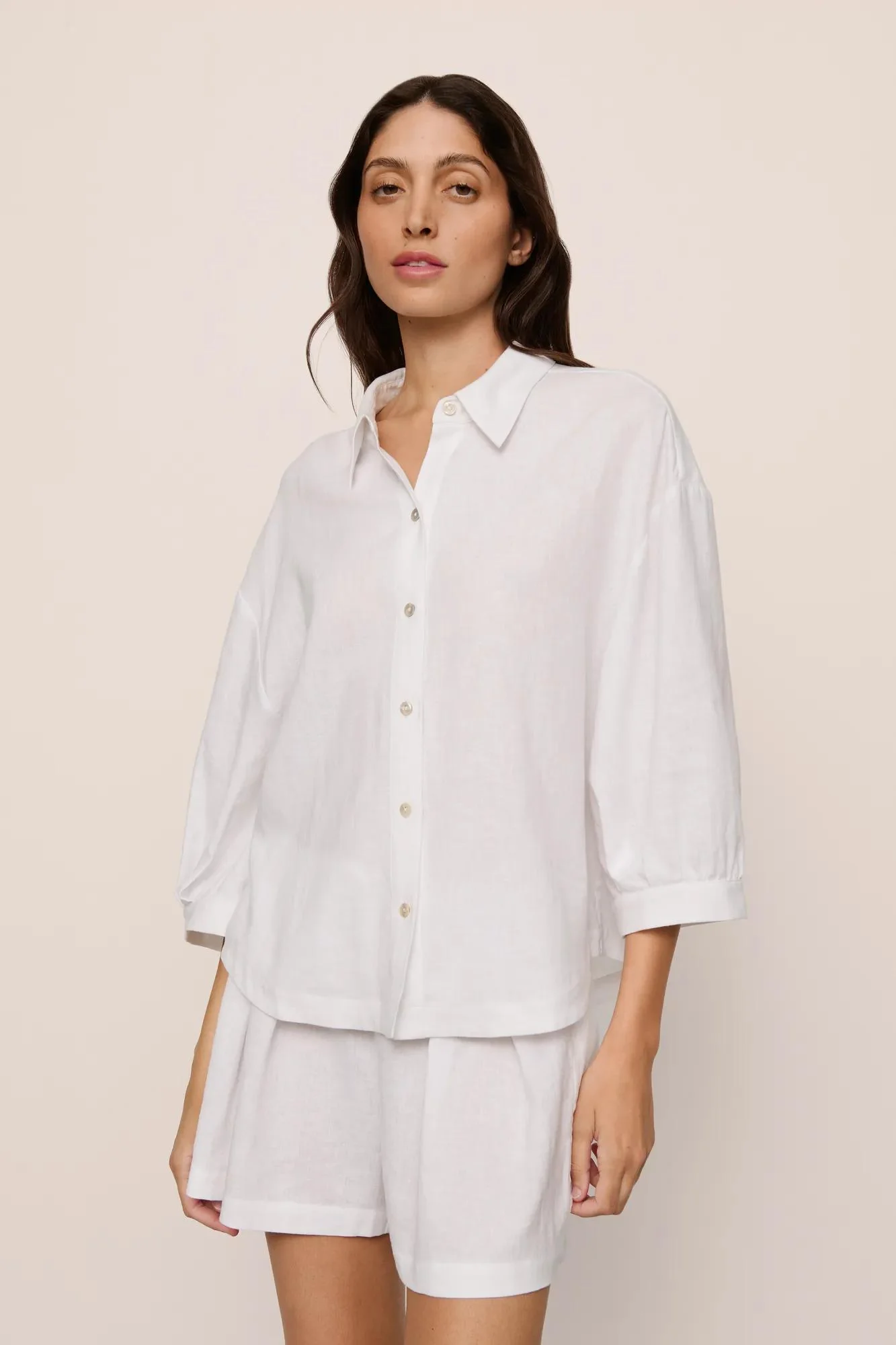 Linen Blend Relaxed Top - Image 4