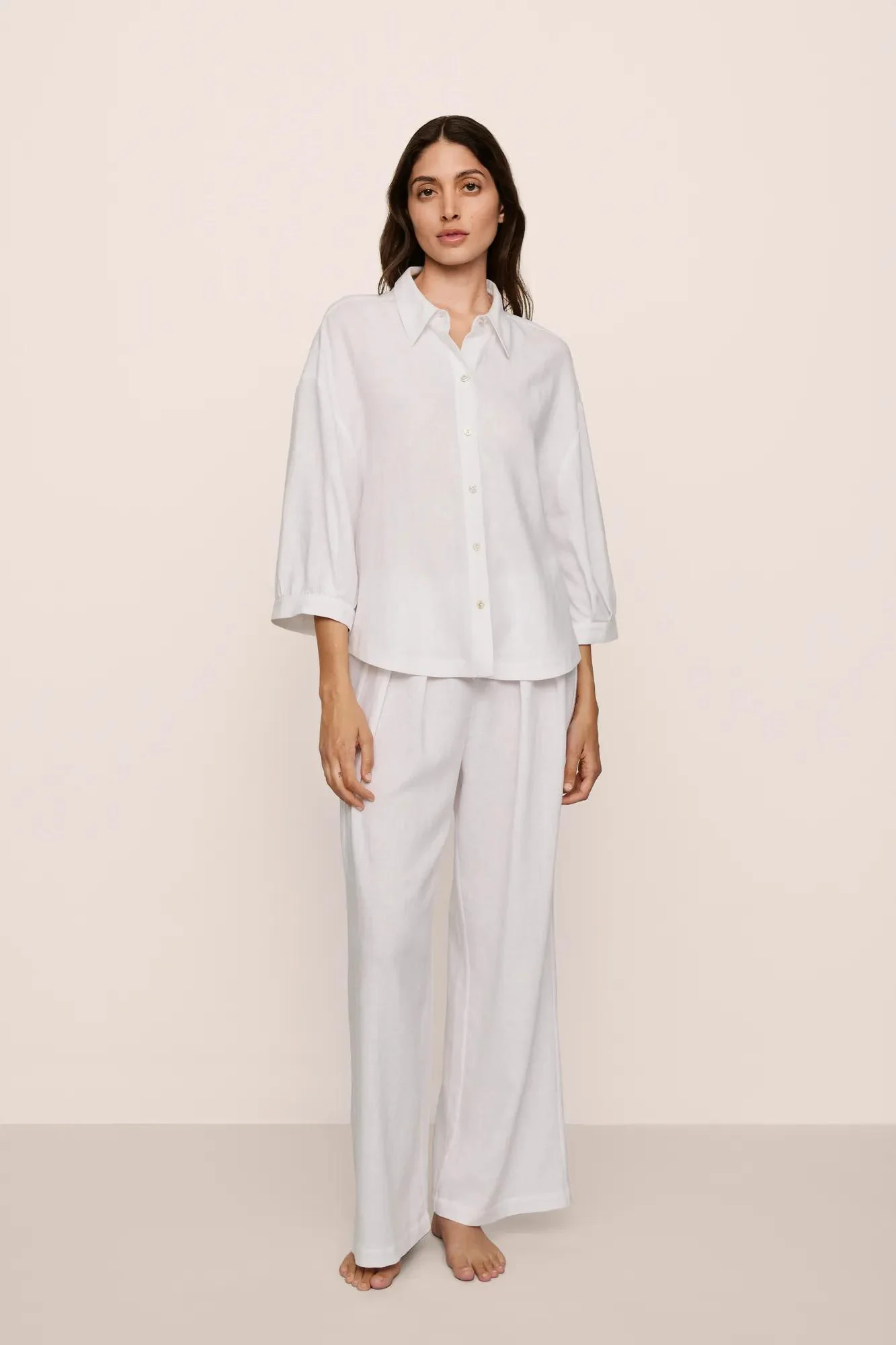 Linen Blend Relaxed Top - Image 5
