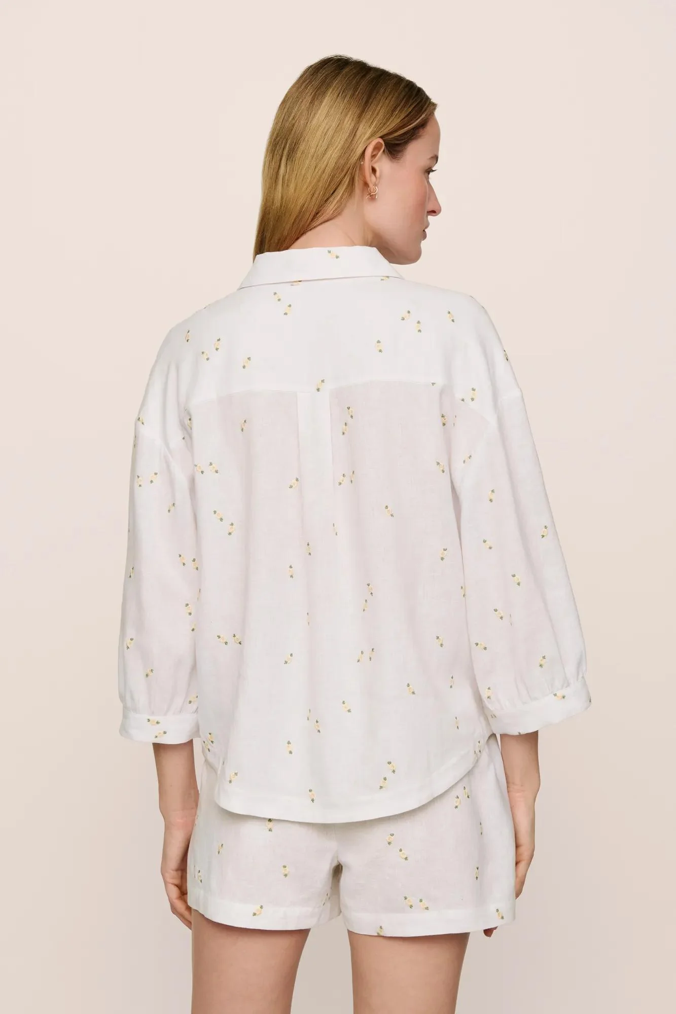 Linen Blend Relaxed Short - Image 3
