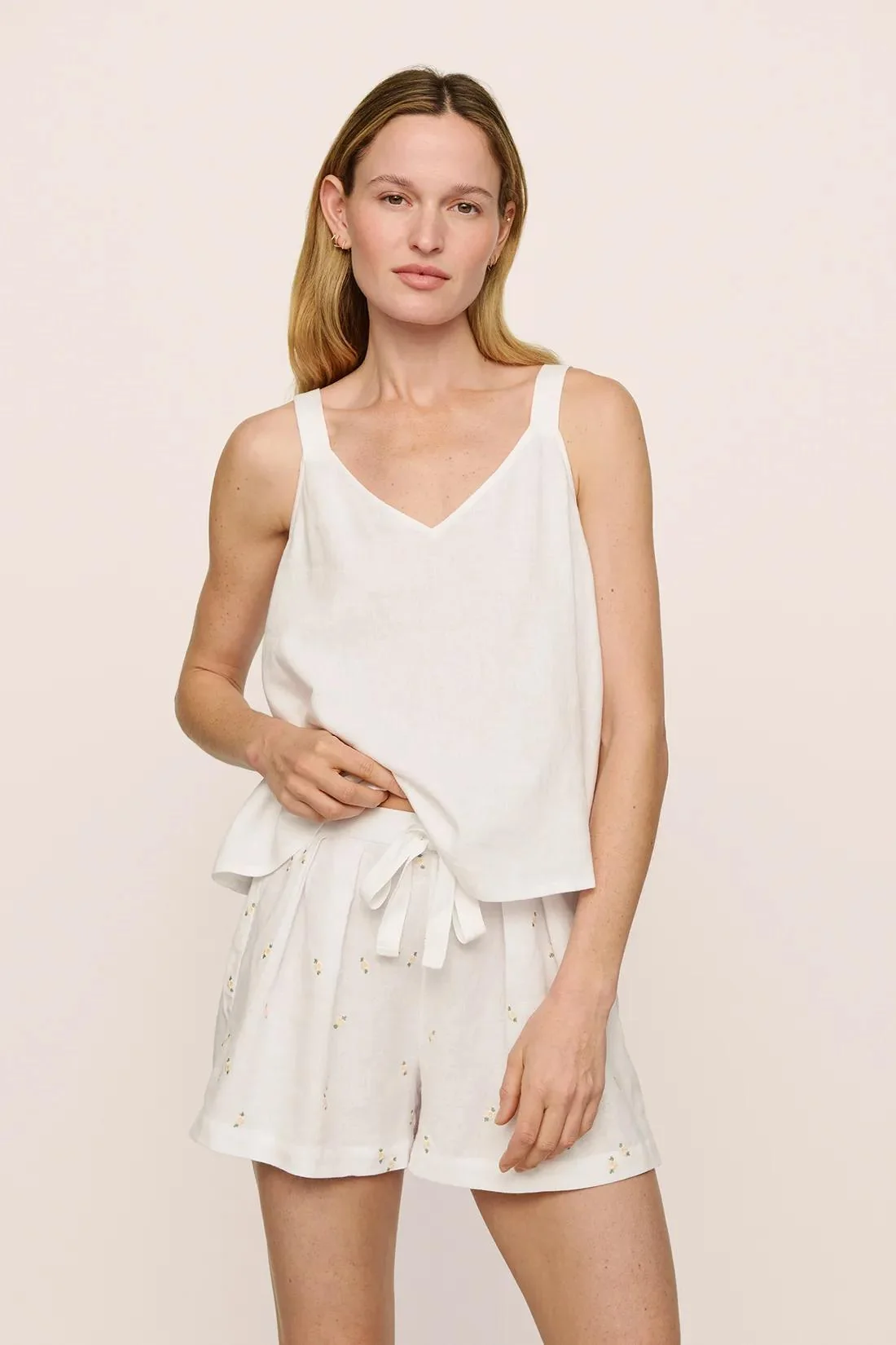 Linen Blend Relaxed Short - Image 4