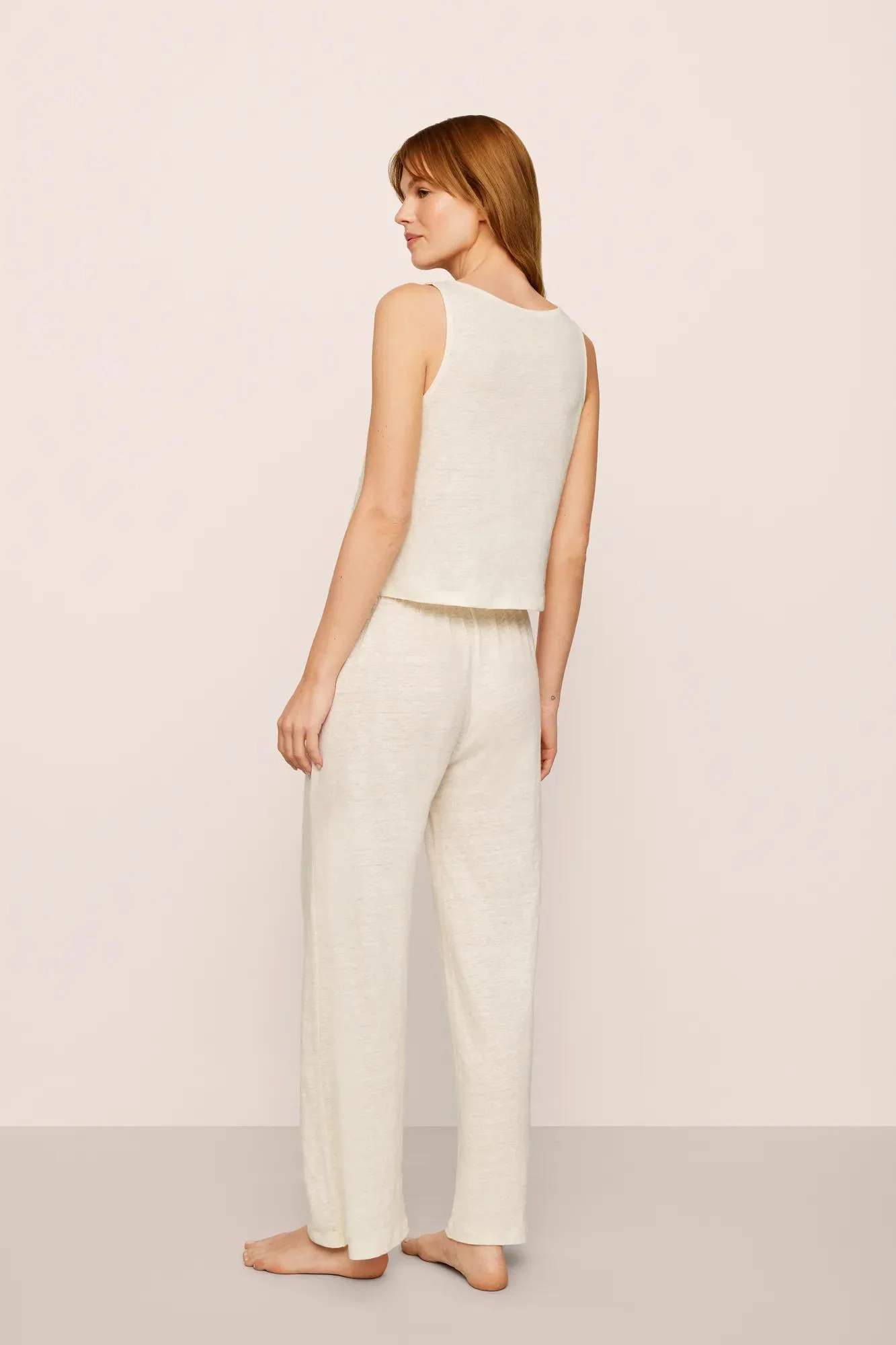 Organic Linen Knit High Waisted Pant - Image 3