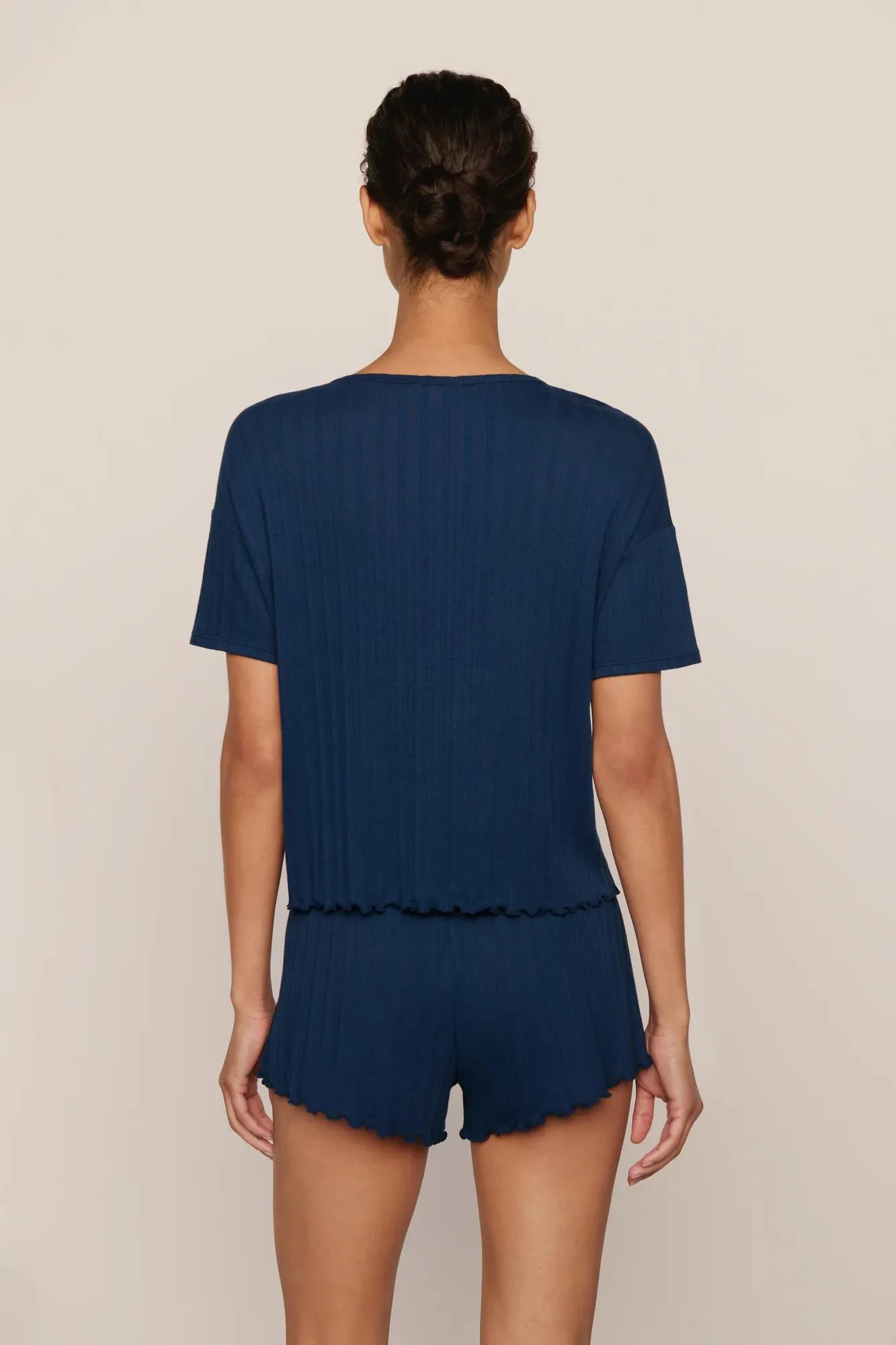 Pointelle Short Sleeve Tee - Image 3