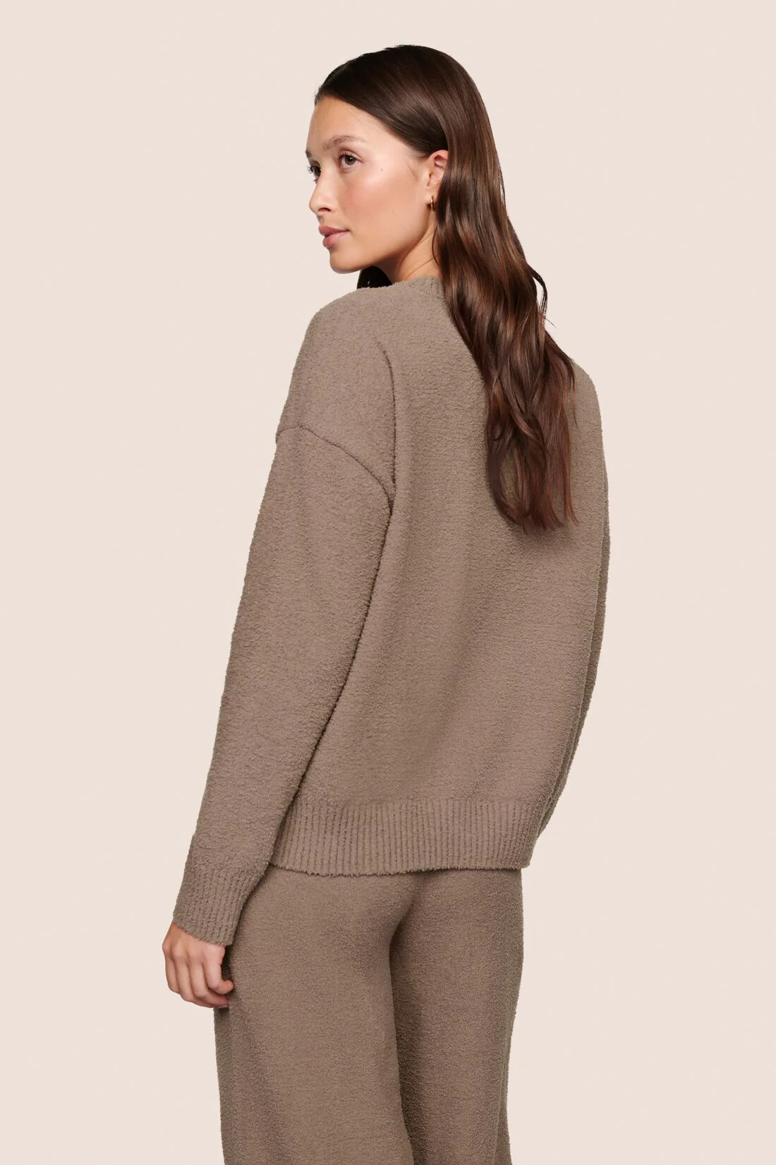Recycled Boucle Crew Neck Pullover - Image 3