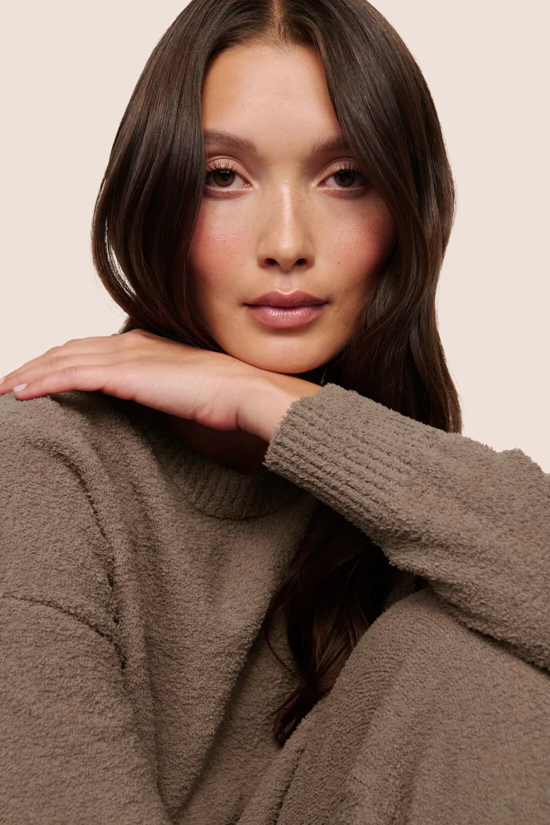 Recycled Boucle Crew Neck Pullover - Image 4