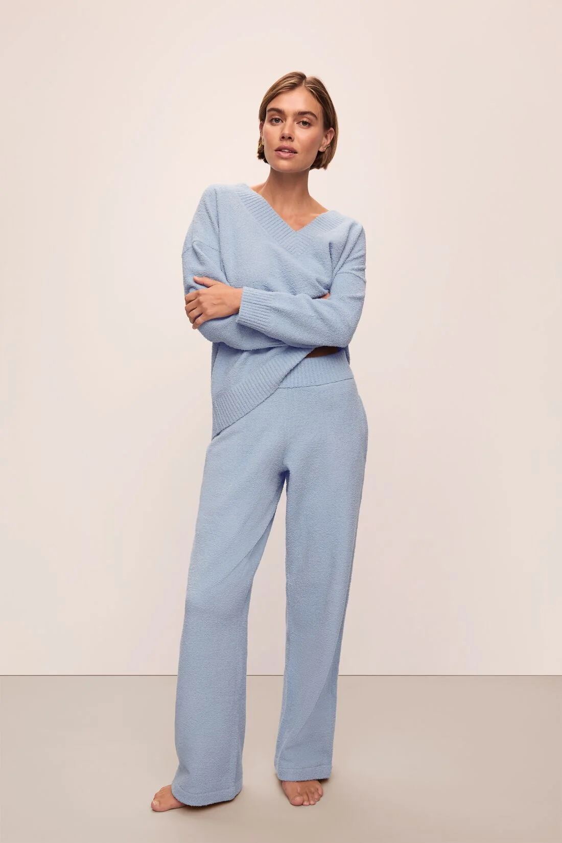Recycled Boucle Relaxed Fit Pant