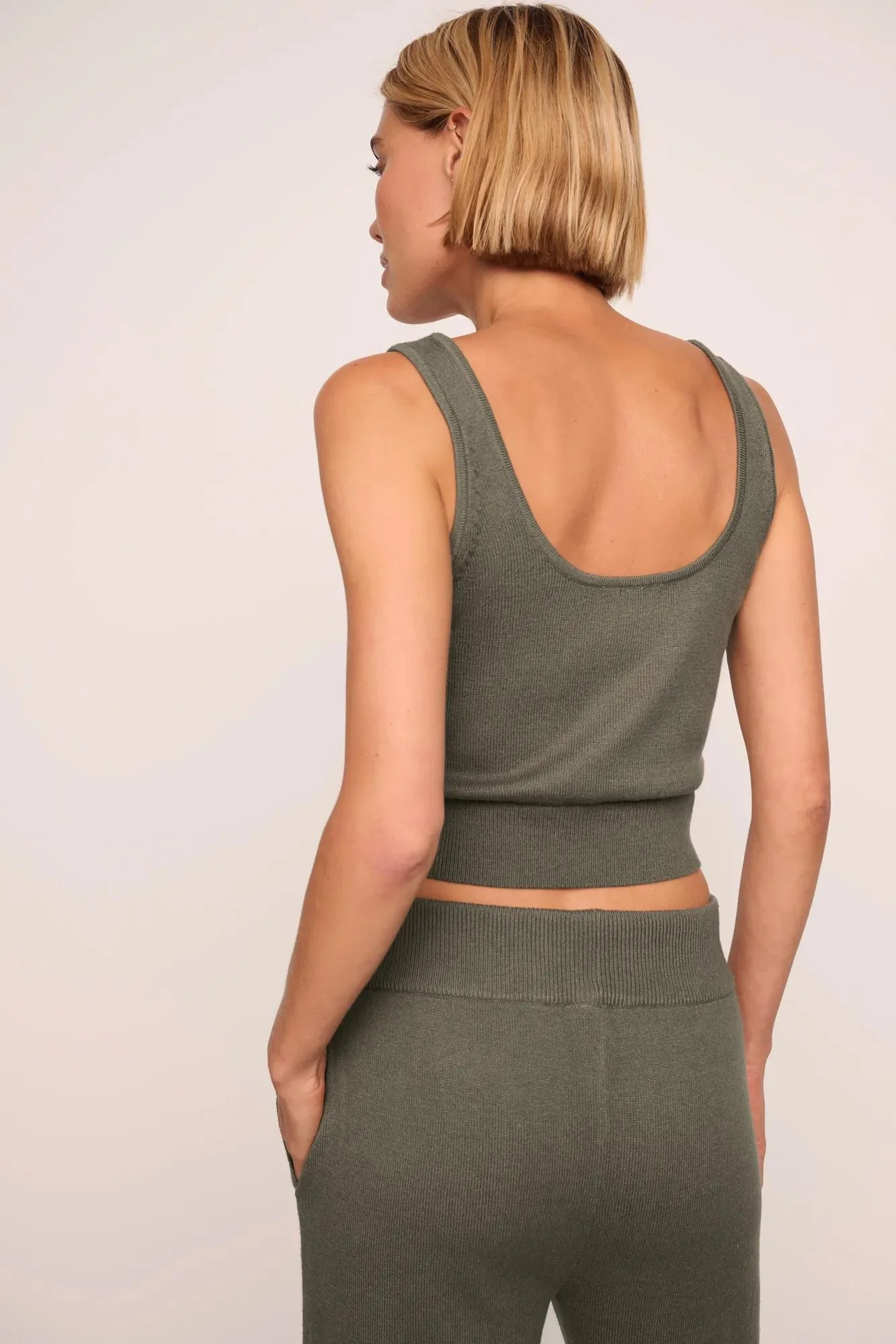 Recycled Sweater Cropped Tank - Image 3