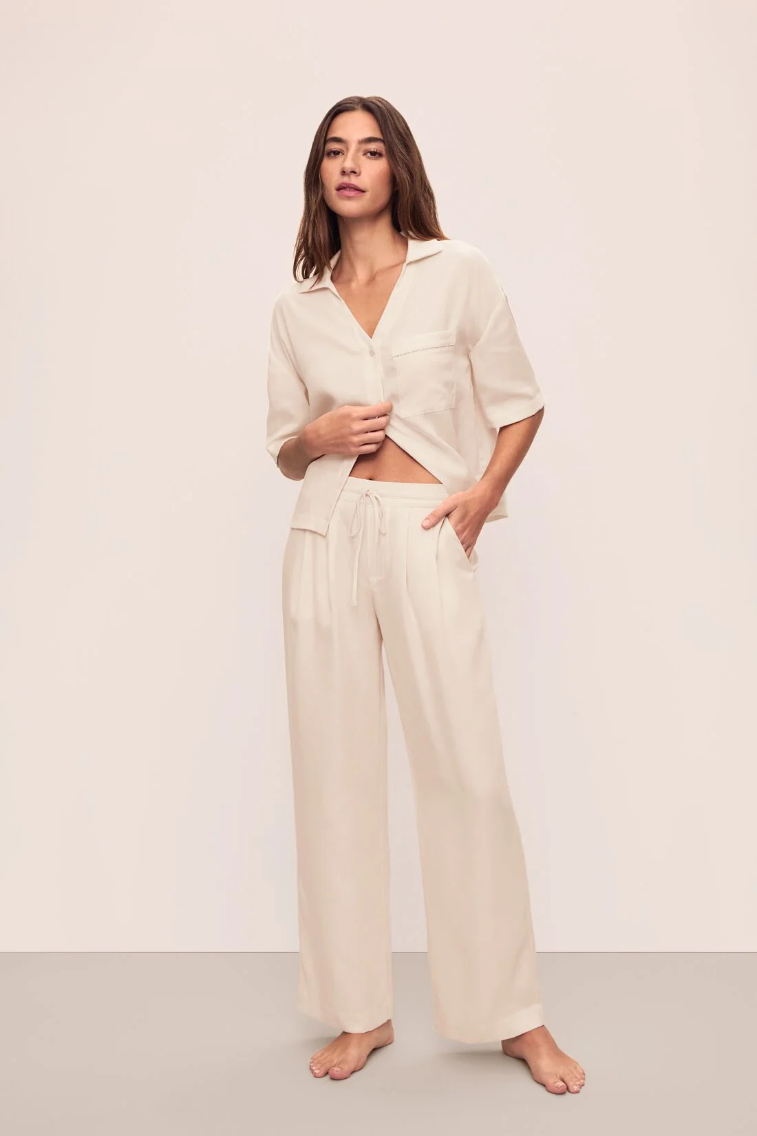 Tencel Woven Relaxed Trouser - Image 3