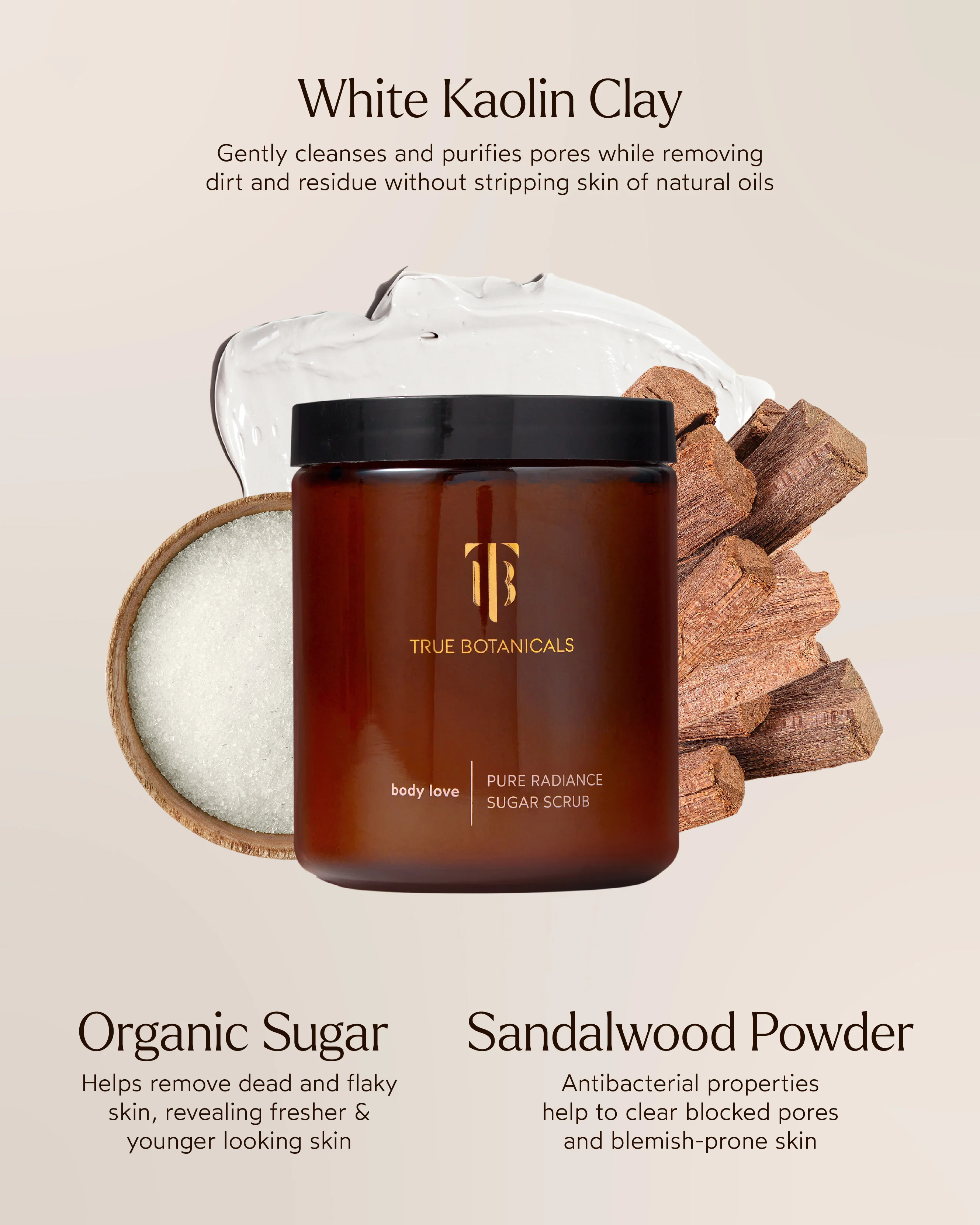 True Botanicals Pure Radiance Sugar Scrub - Image 3