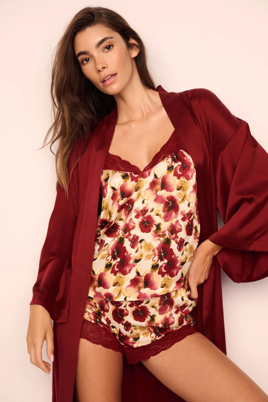 Eberjey x Lily Aldridge - Inez Washable Silk Robe - Image 2