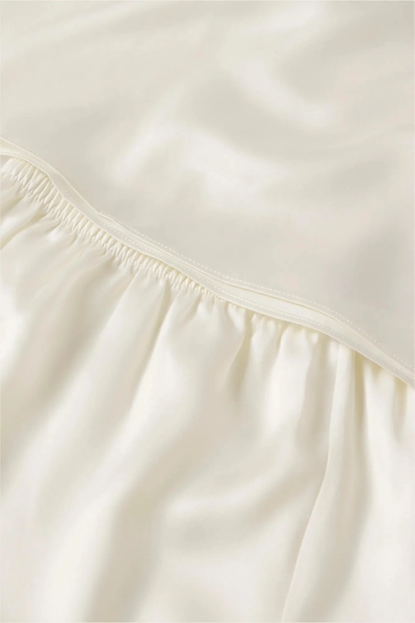 Washable Silk with Lace Embroidery Long Sleeve Top & Short PJ Set - Image 4
