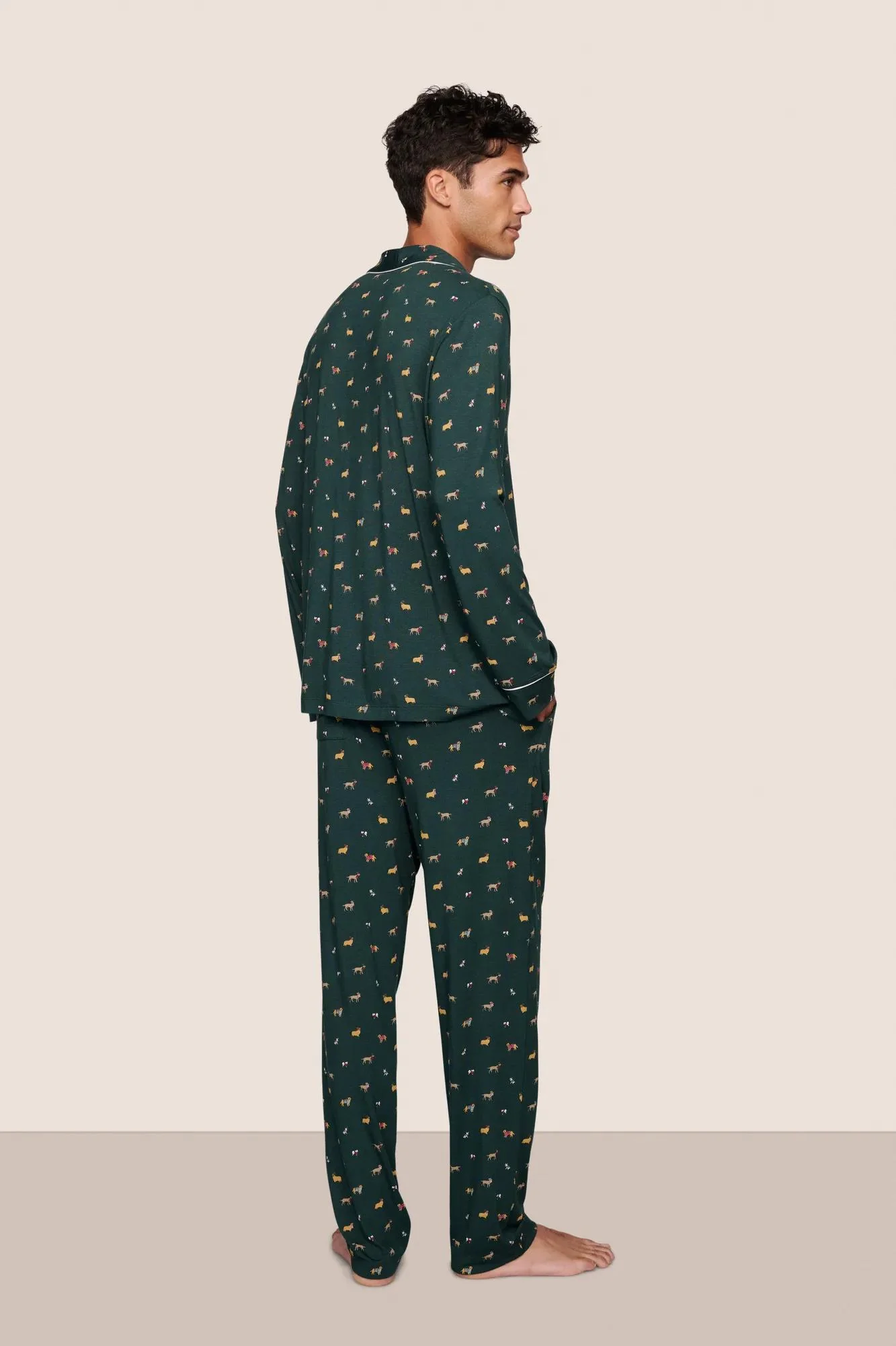 William Printed TENCEL™ Modal Long PJ Set - Image 4