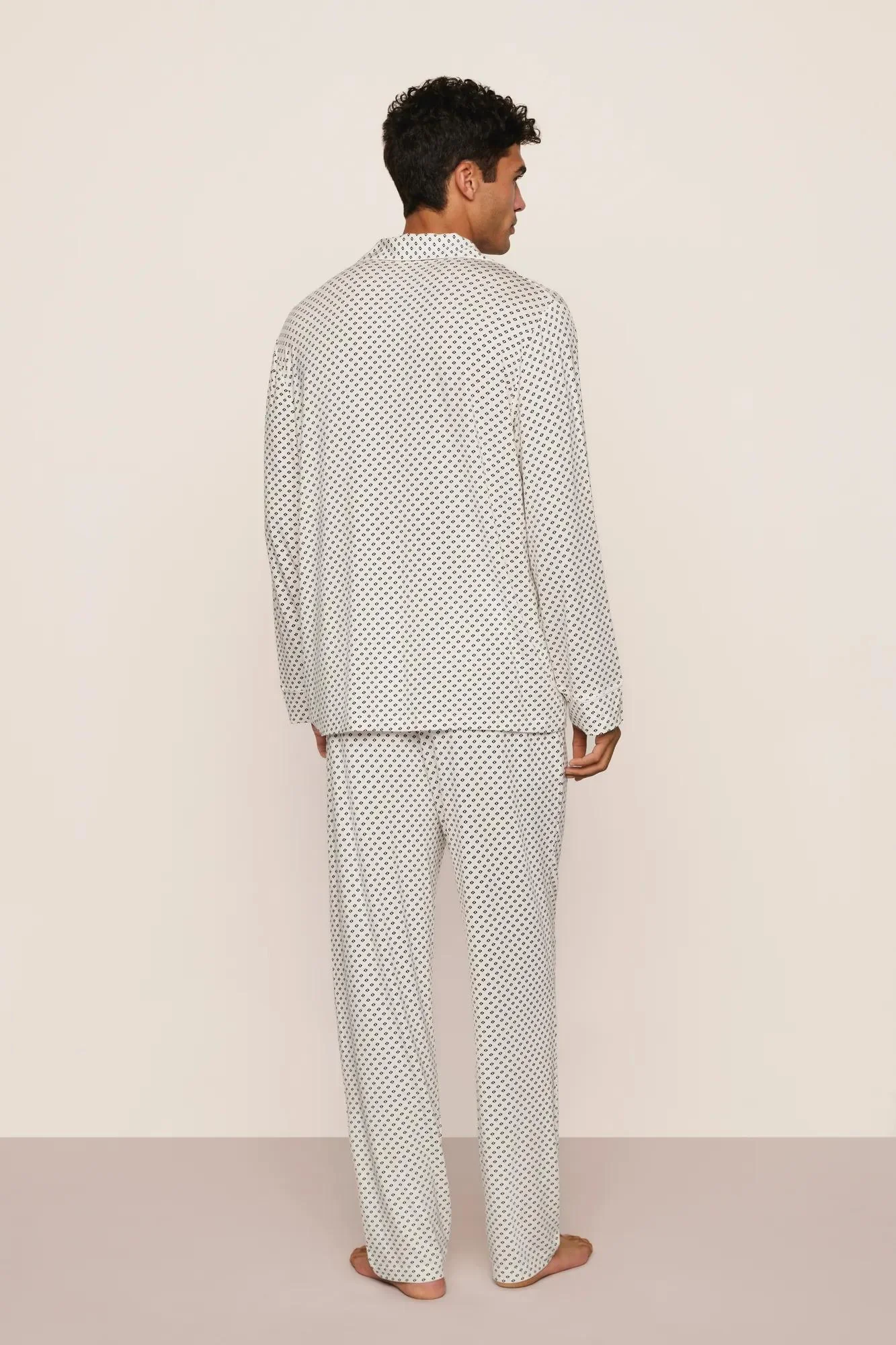 William Printed TENCEL™ Modal Long PJ Set - Image 3